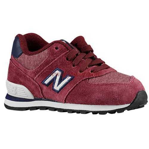 (Maroon/White) New Balance 574 Boys' Toddler Australia Shoes - KL574E1I